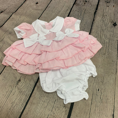 Premature Preemie Prem Tiny Baby Girl's  Dress & Knickers Outfit